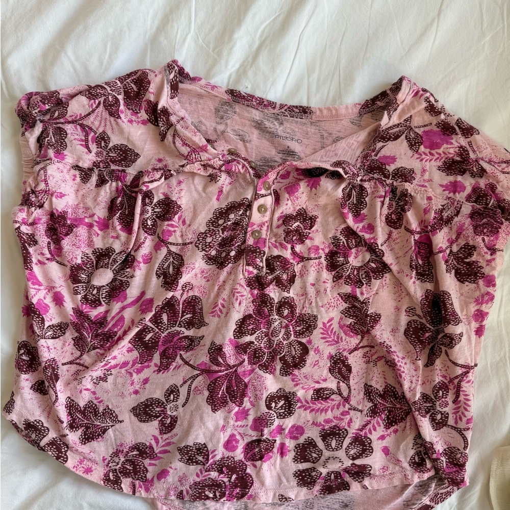 Floral Pilcro Blouse